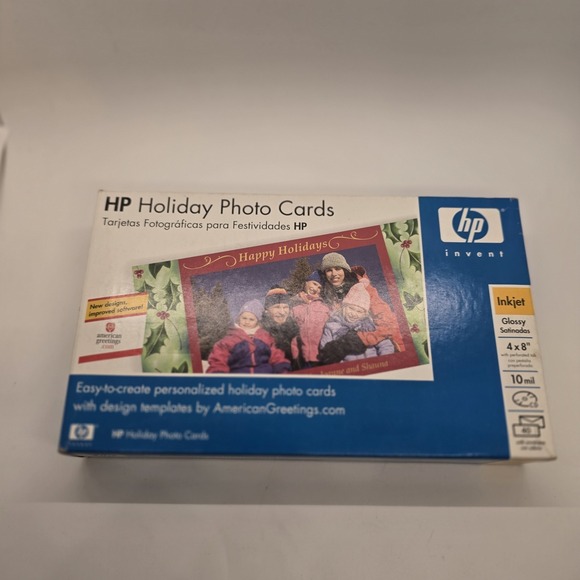 HP Other - HP Holiday Photo Cards Q8015A Inkjet Glossy Printer 4x8'' 40 pack - Sealed